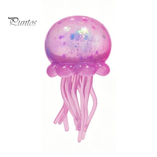 Transparent Lemon Toy Squeeze Toy, Stress Relief Jellyfish Ice Cream Reduction Soft Clear Cube Sensory for Kids Adults Reliever