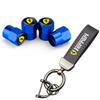 Car Tire Wheel Valve Caps Cover Suede Car Keychain Keyring for Ferrari F430 Stradale Roma 488 Spider SF90 Portofino F8 Superfast HS9