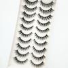 China Hot Sale 10 Pairs Silk Eye Lash Faux Mink False Lashes Synthetic Fake Eyelashes