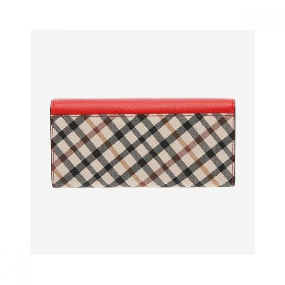 Daks 3 Fold Wallet Red Check Dcwa9e401r2