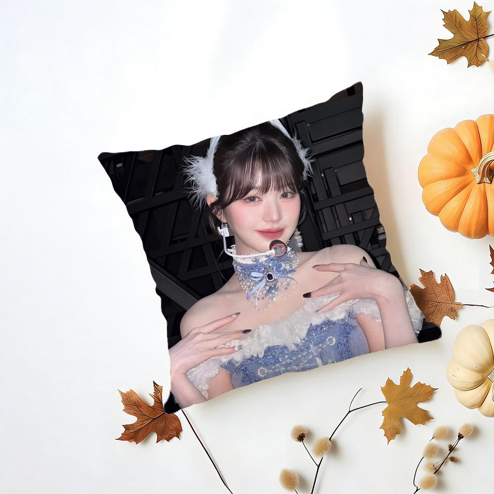 Idol Lovely J-Jang Won-Young Cushion Cover Washable Linen Pillowcase Soft For Daily Sofa Bed Home Room Decor