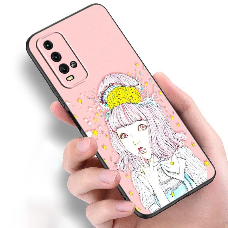 

Силиконовый чехол Shintaro Kago Horror для телефона Xiaomi Redmi Note 11 10 9 8 Pro 11T 10T 10S 9S 8T 9 9A 9C 9T, черный мягкий чехол Redmi Note 11 Pro