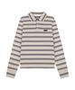 ROCKCAKE Heritage Stripe Polo Top - Cream