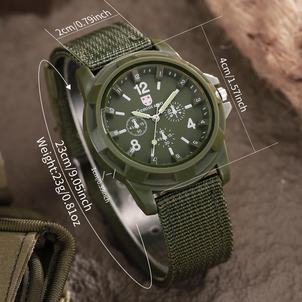 Casual Men Military Watches Sport Quartz Wristwatch Nylon Band Male Clock Watch Relogio Masculino