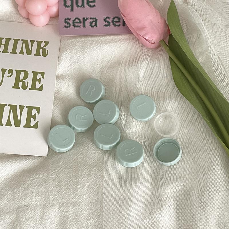 

1 шт. кремовый цвет контактных линз дорожный держатель контейнер для замачивания контактных линз мини-футляр для контактных линз аксессуары 53*25*14mm