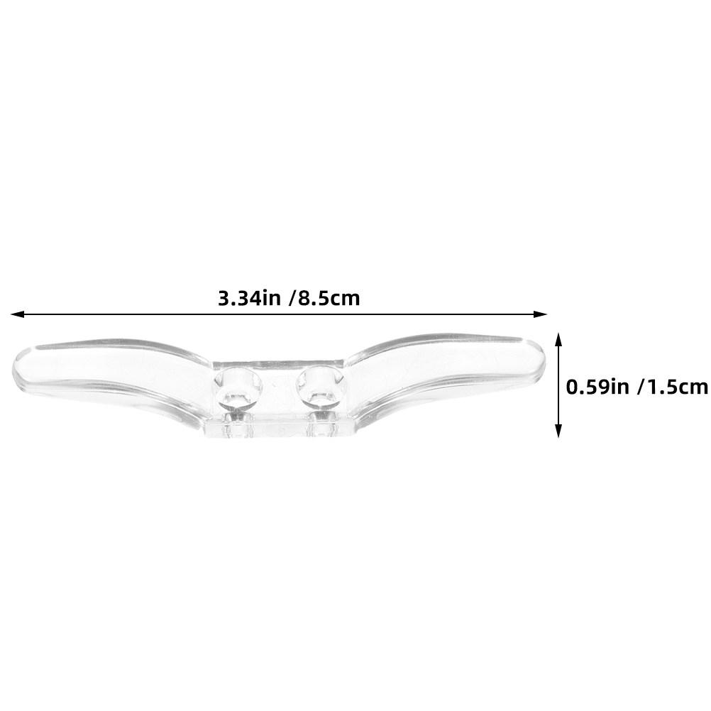 20Pcs Clear Dual-Hole Window Shade Cord Winder Roller Blind Retainer Transparent Pull Cord Organizer Baby Safety Ropes Cleat