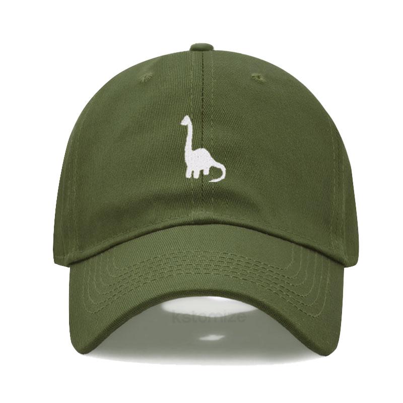 Unisex Soft Cotton Dad Hat Dinosaur Embroidery Baseball Cap For Women Men Adjustable Unisex Casual Sports Caps