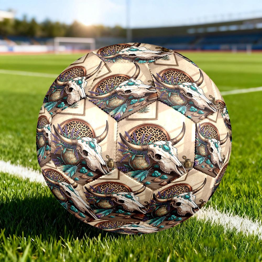 1pc Wild Boho Size 5 Soccer Ball Professional Match Training Football Indoor &Outdoor Sports Ball Training Ball Lightweight Durable y43