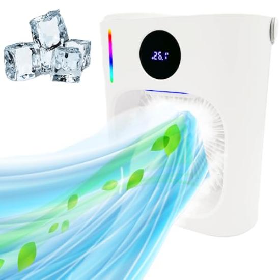 

OAOC Air Tabletop Powerful Air Cooler 900ML Large USB Humidifying Strong Tabletop Air Cooler Cooler, Cooler, Fan, [2025, Capacity, Powered, Cooling] білий