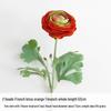 Lotus Peony Silk Flower Arrangement - 2-Head Artificial Ranunculus for Wedding Decoration