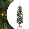 Artificial Christmas Tree with 150 LEDs and Stand Green 120 Cm