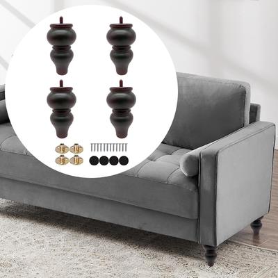 4 Pieces Replacement Furniture Legs Couch Decorative Classical with Mounting Accessories for