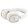 Guess Bluetooth ENC Rectangle Metal Script White Over-Ear Headphones
