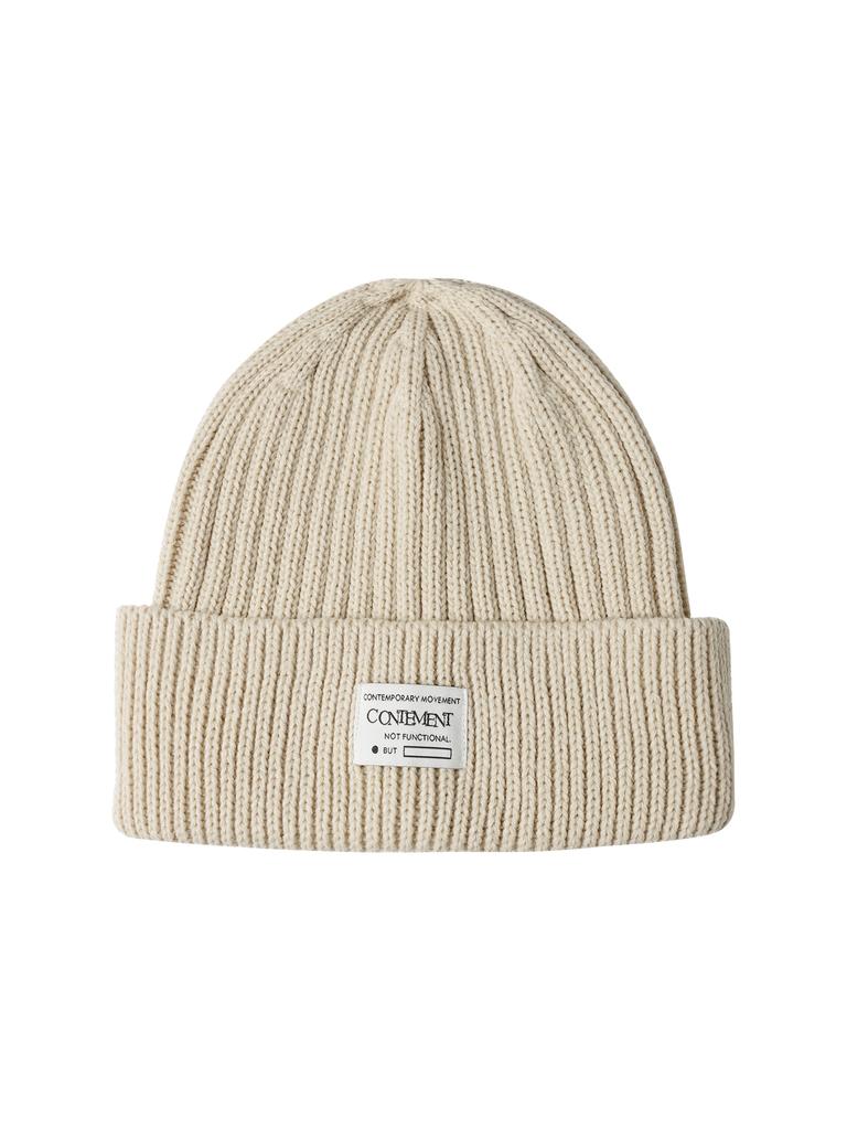 CONTEMENT Ribbed Cuff Beanie