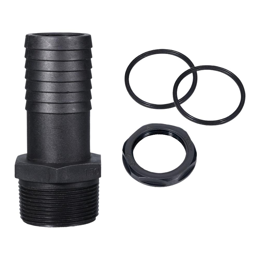 5PCS Plastic Hose Barb Fitting Adapters with NPT Male Connector Suitable for Wide Temperature Range and Pressure Conditions