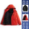 Womens Winter 3-in-1 Waterproof Windproof Parka With Removable Down Inner Layer Skiing Hiking Camping