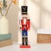 Christmas Nutcracker Ornament Set, Traditional Wooden Painted Puppet Soldier