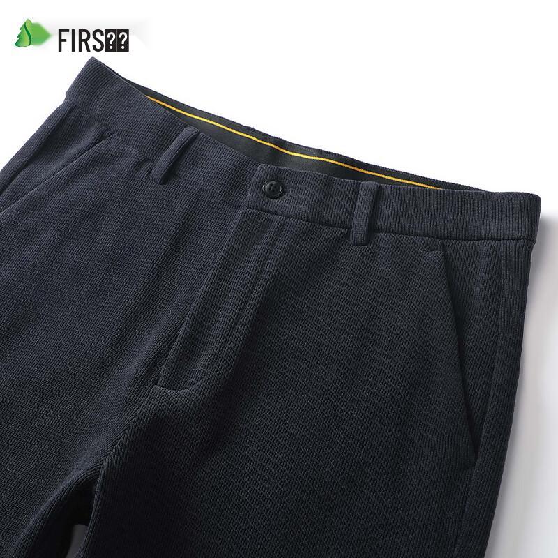 Shanshan Men's Corduroy Straight Fit Pants