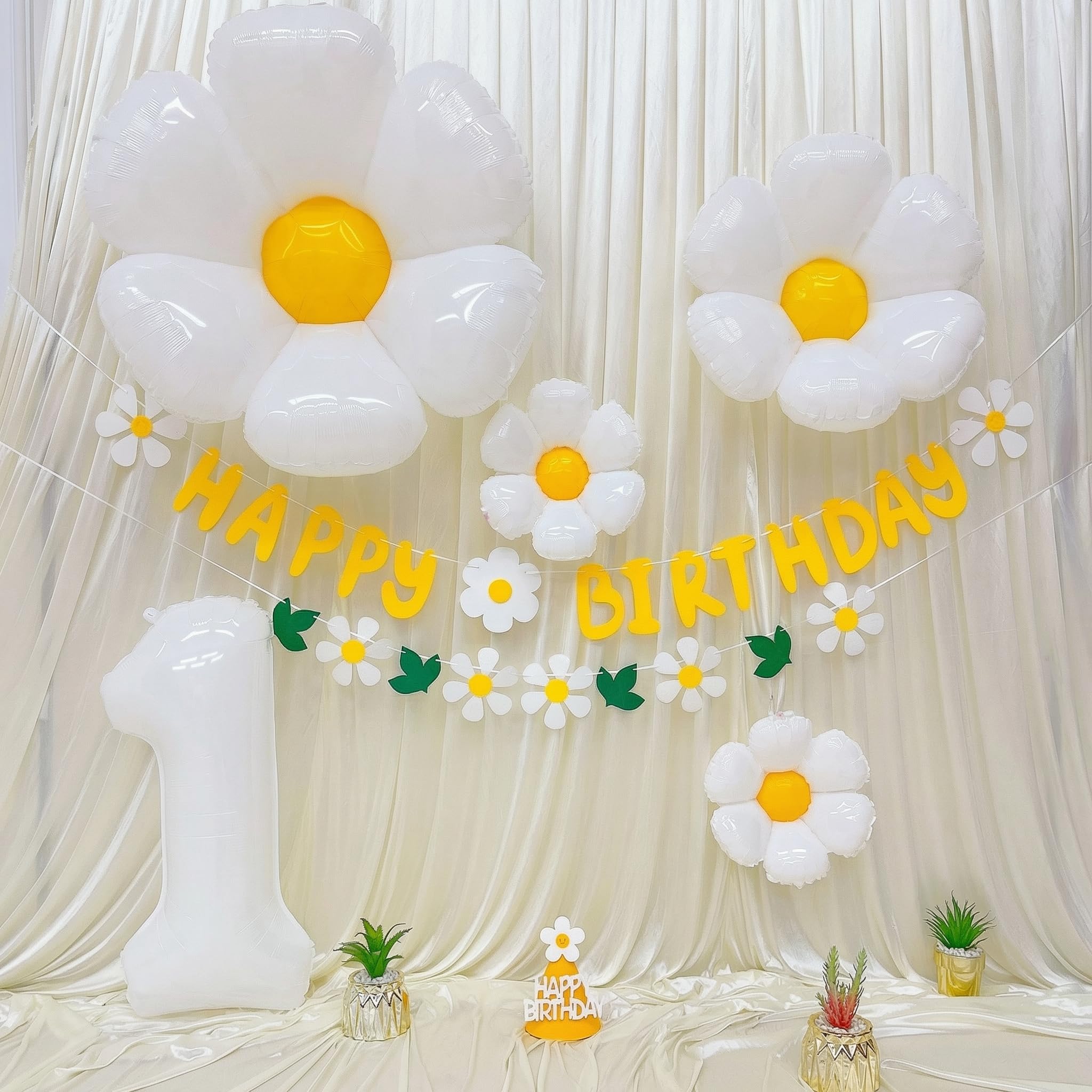 QNZXXQ 1st Birthday Decoration Balloon Flower Girl Party Supplies