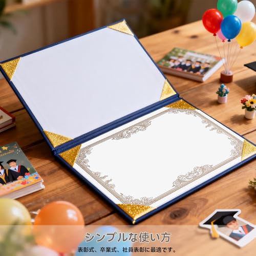 LIOOBO Certificate Paper, A4, 30-Sheet Set, Office Compatible, Vertical, A4 Size, Thick Paper, Printable and Writable, for Diplomas, Awards, Letters o