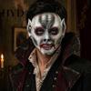 Wrinkled Skin Aged Masque Halloween Zombie for Adults, Creepy Blood Scary Vampire Cosplay Prop Full Face Costume, Party