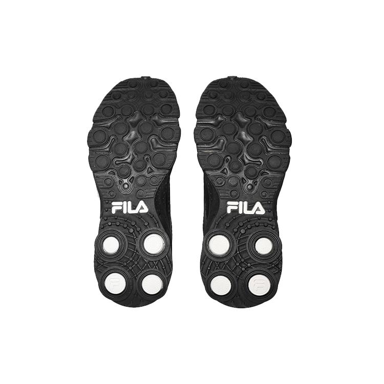 FILA Bubble TR Textile, Synthetic Leather Low top Casual Shoes Unisex Black Korean Style 1RM01574D_001