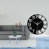 Acrylic Statue Figurine Realistic Animal Sculpture Silent Easy to Read Simple Round Wall Clock