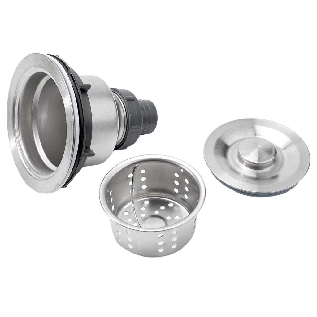 Sink Drain Strainer Sink Waste Strainer Modern Design Easy To Remove Long Using Life Silver High Quality Brand New
