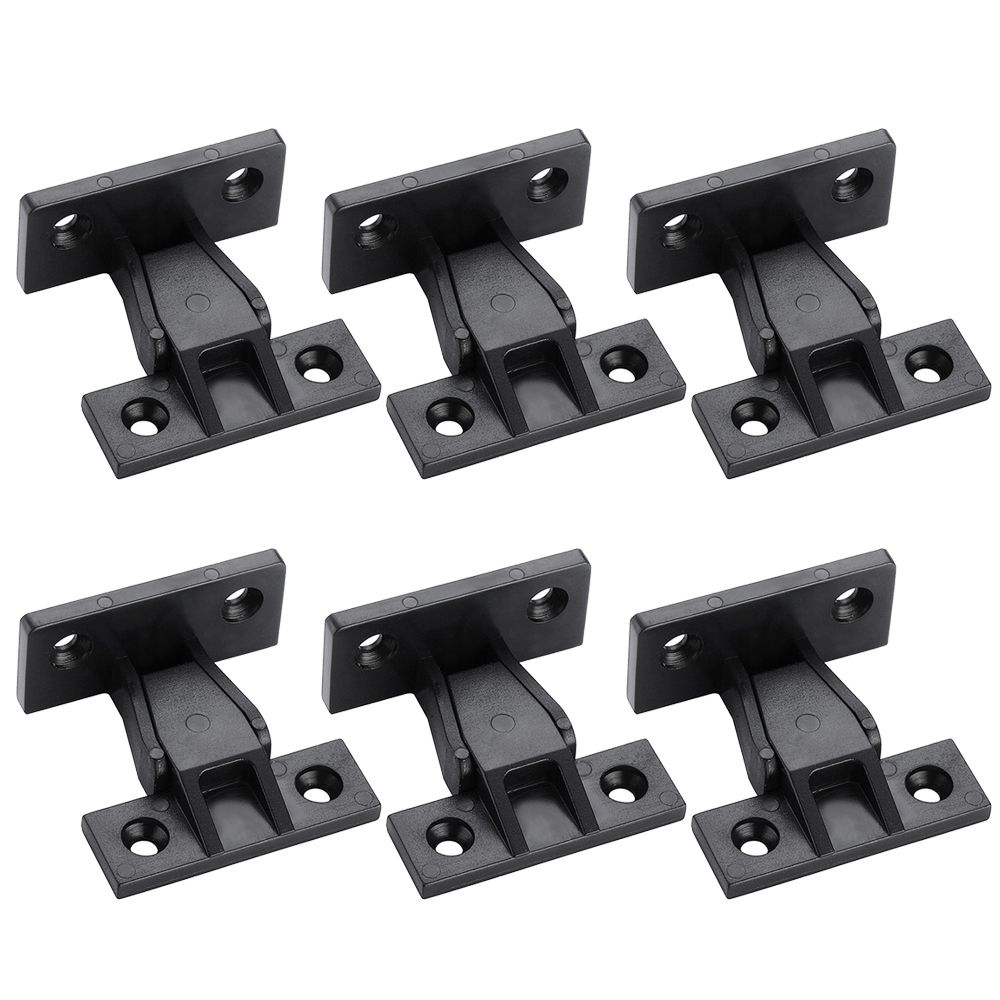 6 set Black Furniture Joint Bracket ABS Panel Connection Bracket Decorative Paneling