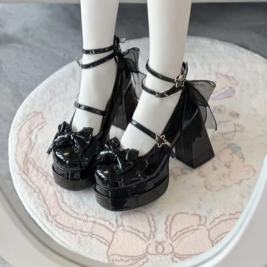 Night Club Platform Women Lolita Pumps Fashion Shallow High Heel Shoes Spring Autumn Ladies Outdoor Stripper Shoes