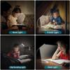 Led Reading Light, Rechargeable Reading Light Lamp In 3 Brightness Modes (cool White/warm Yellow), Gradual Dimming Reading Light For Book Black