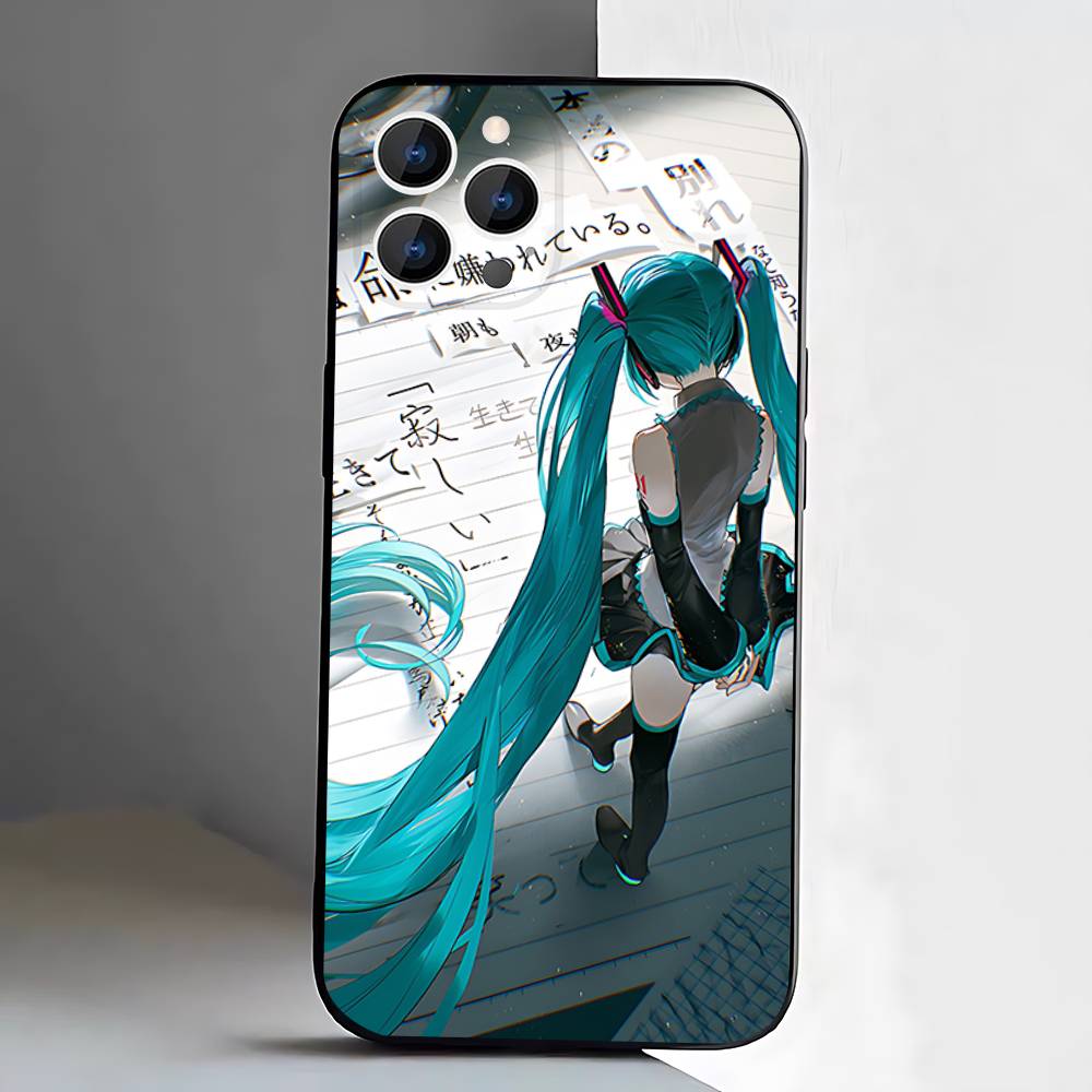 Anime M-MIKU For iPhone 12,16,13,14,15,17,11,Pro,Max,Plus,E,Air,Mini TPU Soft to Skin-friendly phone case