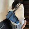 Bag Large Capacity Women's Denim Underarm Bag 2025 New Simple Pillow Bag Versatile Shoulder Bag One Piece Delivery