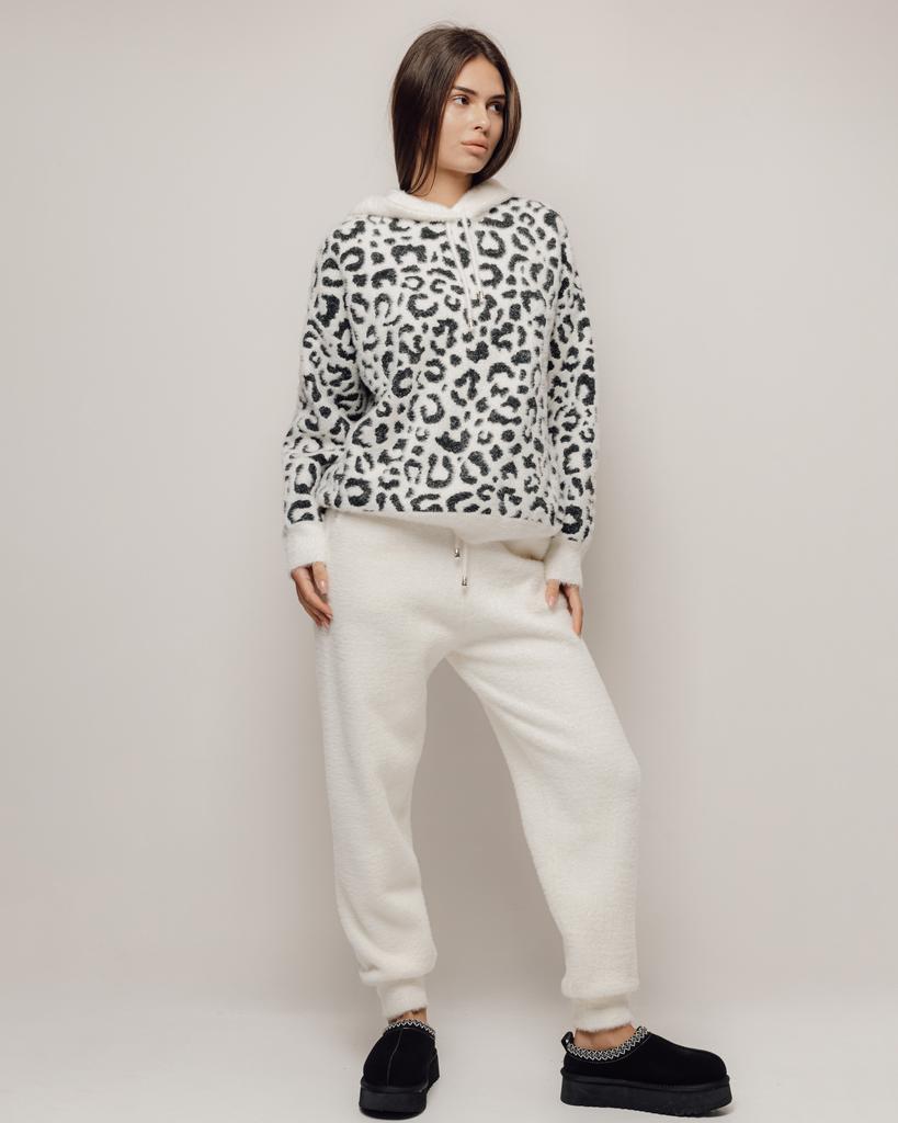 Women's Leopard Suit 30111 White Jacket Pants