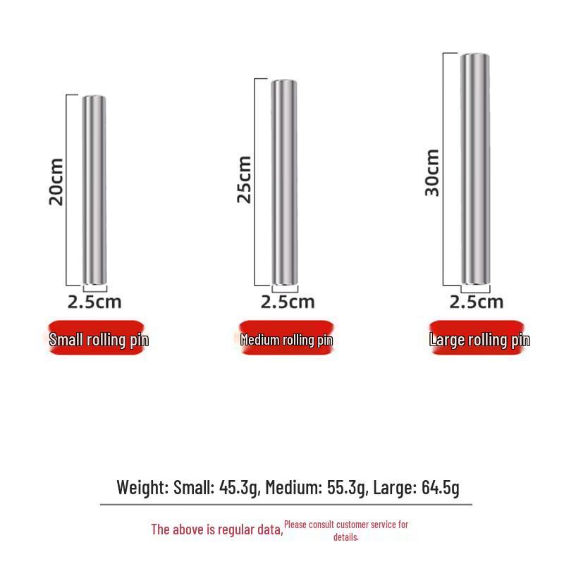 

ZISIZ Stainless Steel Rolling Pin & Dumpling Skin Maker Set