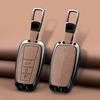 Zinc Alloy Leather Car Key Cover Housing Key Fob For Toyota Prius Camry Corolla C-Hr Chr Rav4 Land Cruiser Prado Key Fob