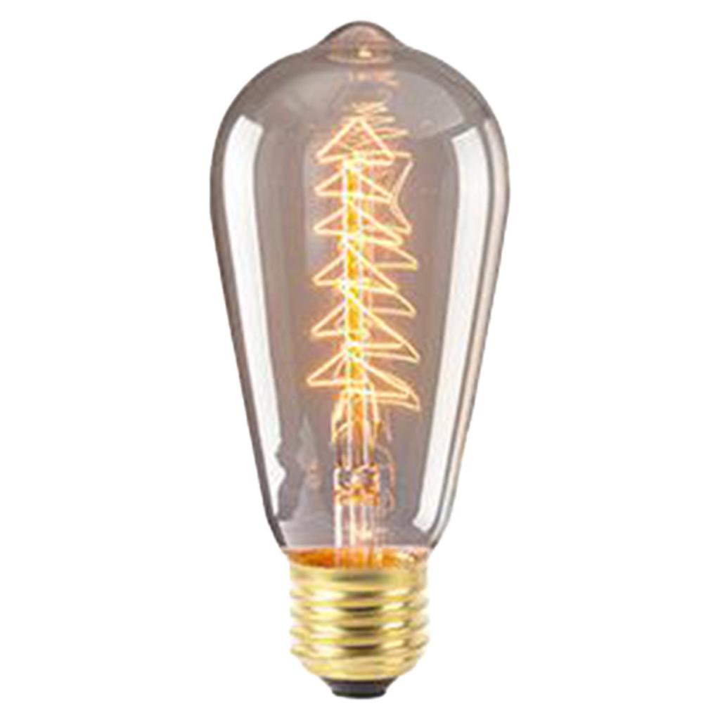 Light Bulbs 40W 2700K Warm White Lighting Amber Glass Retro Light Bulbs For E27 Screw Base Vintage Filament Light Bulb
