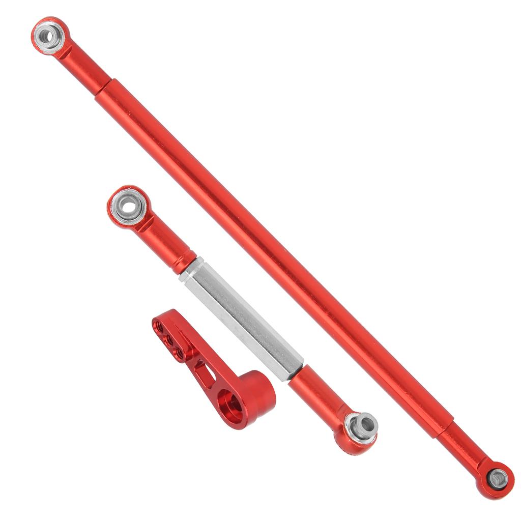 Steering Rod Link Arm Aluminum Alloy Steering Link Rod for MN86K 1 12 RC CarRed