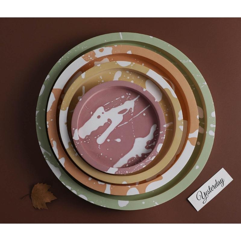 Büyük Tepsi Reçine Kalıpları Silikon Yuvarlak Tabak Kalıpları, Meyve Tepsisi için Tabak Reçine Epoksi Döküm Kalıpları, Ev Dekorasyonları Kalıpları