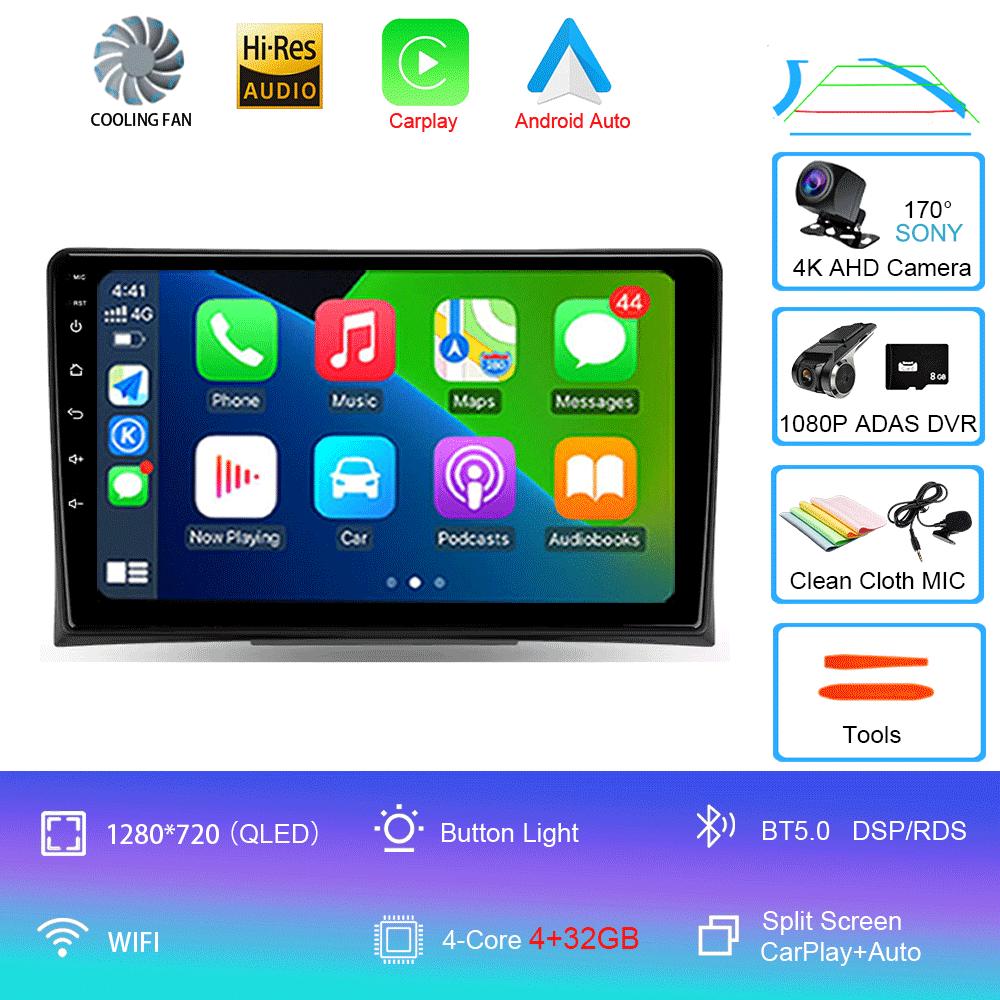 Radio auto Android 14 Pentru Volkswagen Multivan T5 2003 2004 -2015 Navigație Player Multimedia Stereo GPS WiFi+4G DSP Carplay+Auto