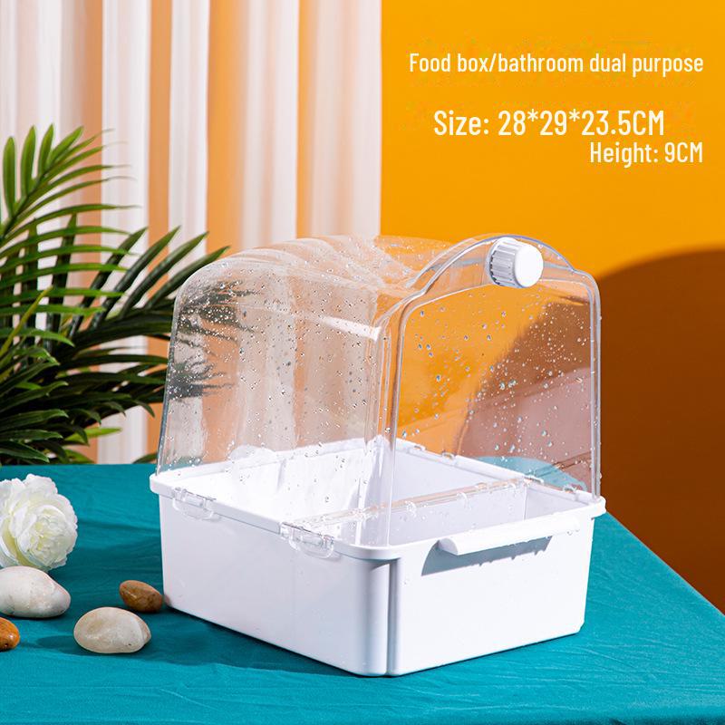 

Очень большая черная ванна для купания с изображением тигра Феникса и птиц - дизайн с солнечным узором, идеально подходит для хранения принадлежностей для птиц