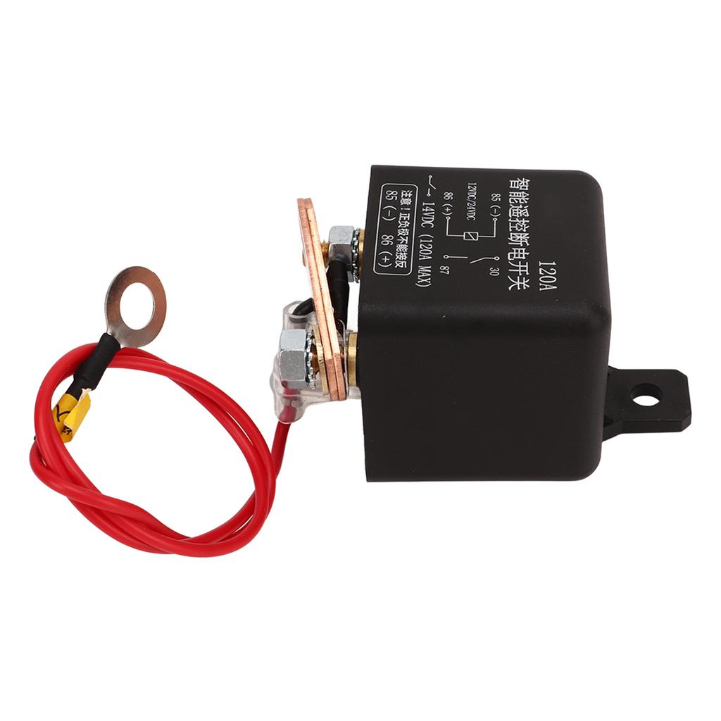 12V 120A Fjärrstyrd Batteriavstängning Stöldskyddad Batteriavstängningsbrytare med Fjärrkontroller