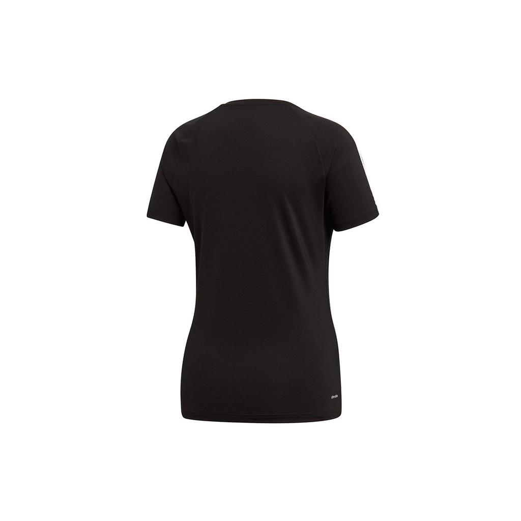 Adidas T Shirts Women's Black Crew Neck Moderate Straight Fit EH8722