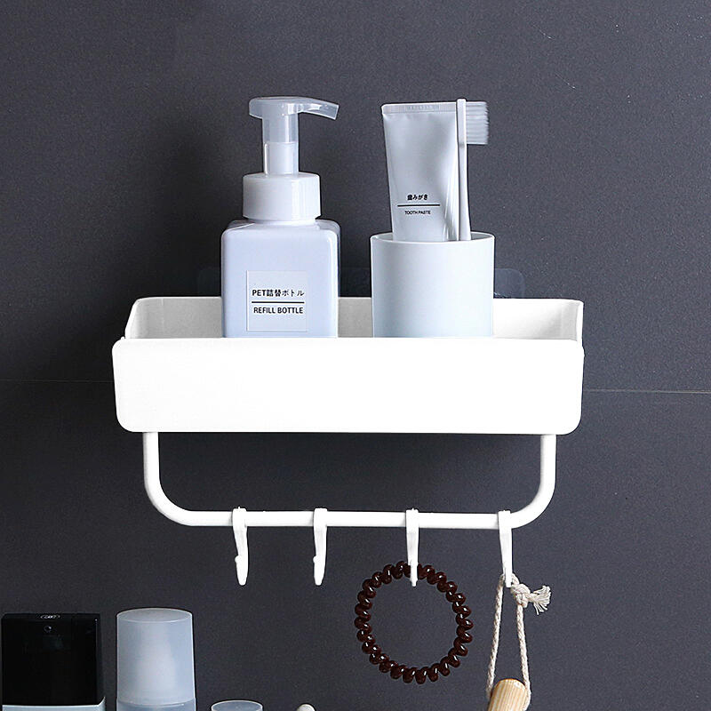 Mutagong Bathroom Toilet Single Hook Hanging Shelf DD-11531