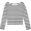 Betu Women's Striped Off-Shoulder Knit Top
