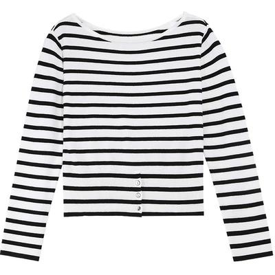 Betu Women's Striped Off-Shoulder Knit Top