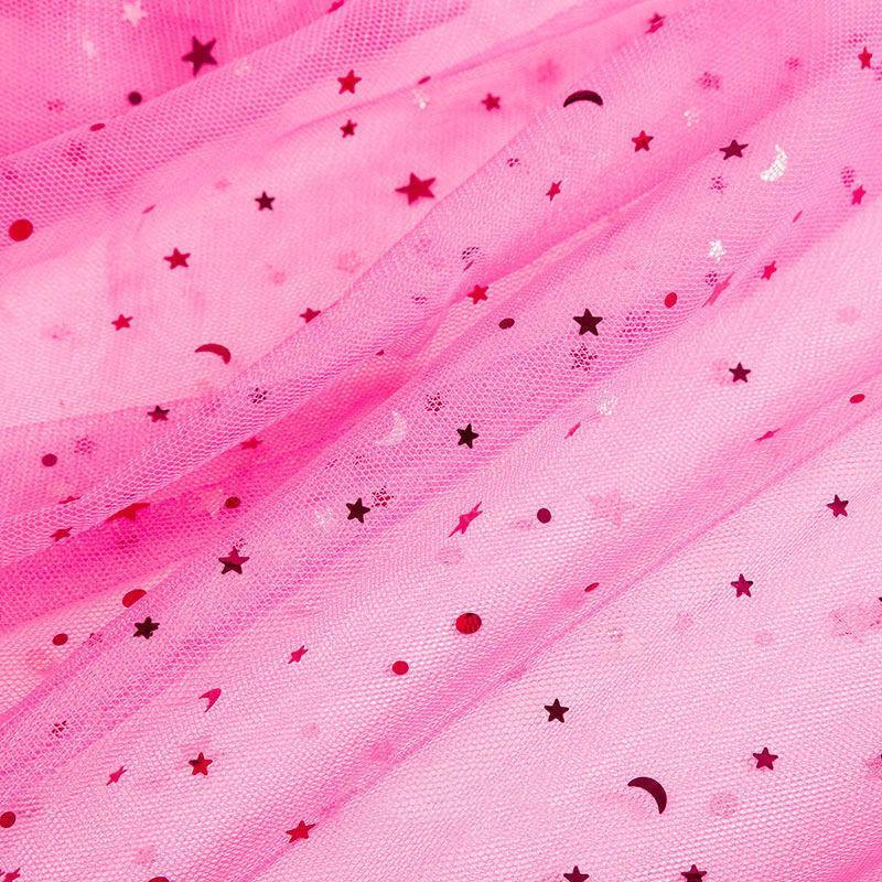 Star Printed Curtains Tulle Balcony  Screen Sheer Curtain Living Room Window Tulle Wedding Ribbon Organza Mesh  DIY  Topper Supplies