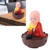 Musical Nodding Monk Figurine Decoration Moving Head Buddha Statue with USB Charging Cable