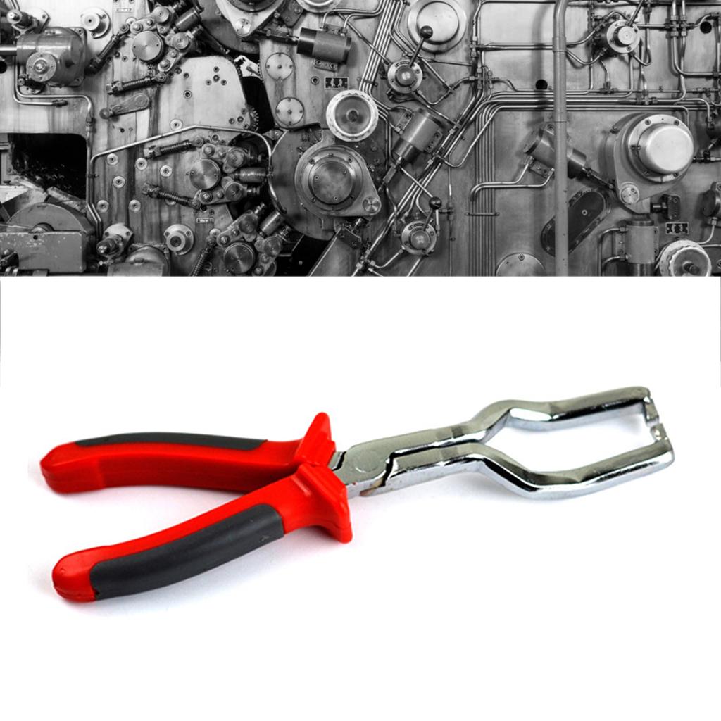 Fuel Petro Line Plier Anti Slip PVC Handle Alloy Steel Red Pipe Disconnect Removal Plier for Car