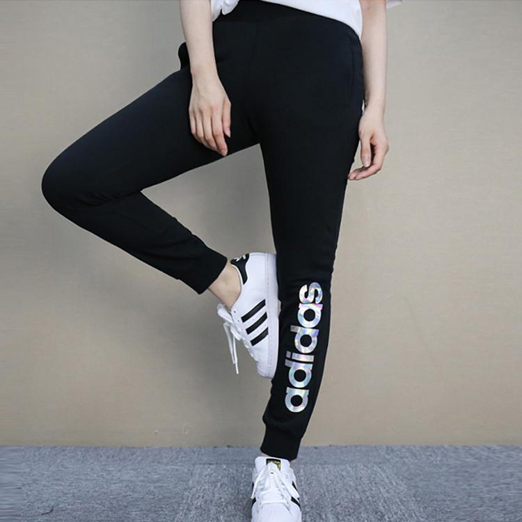 Adidas Casual Pants Women's Black Moderate Skinny Pants CF3847